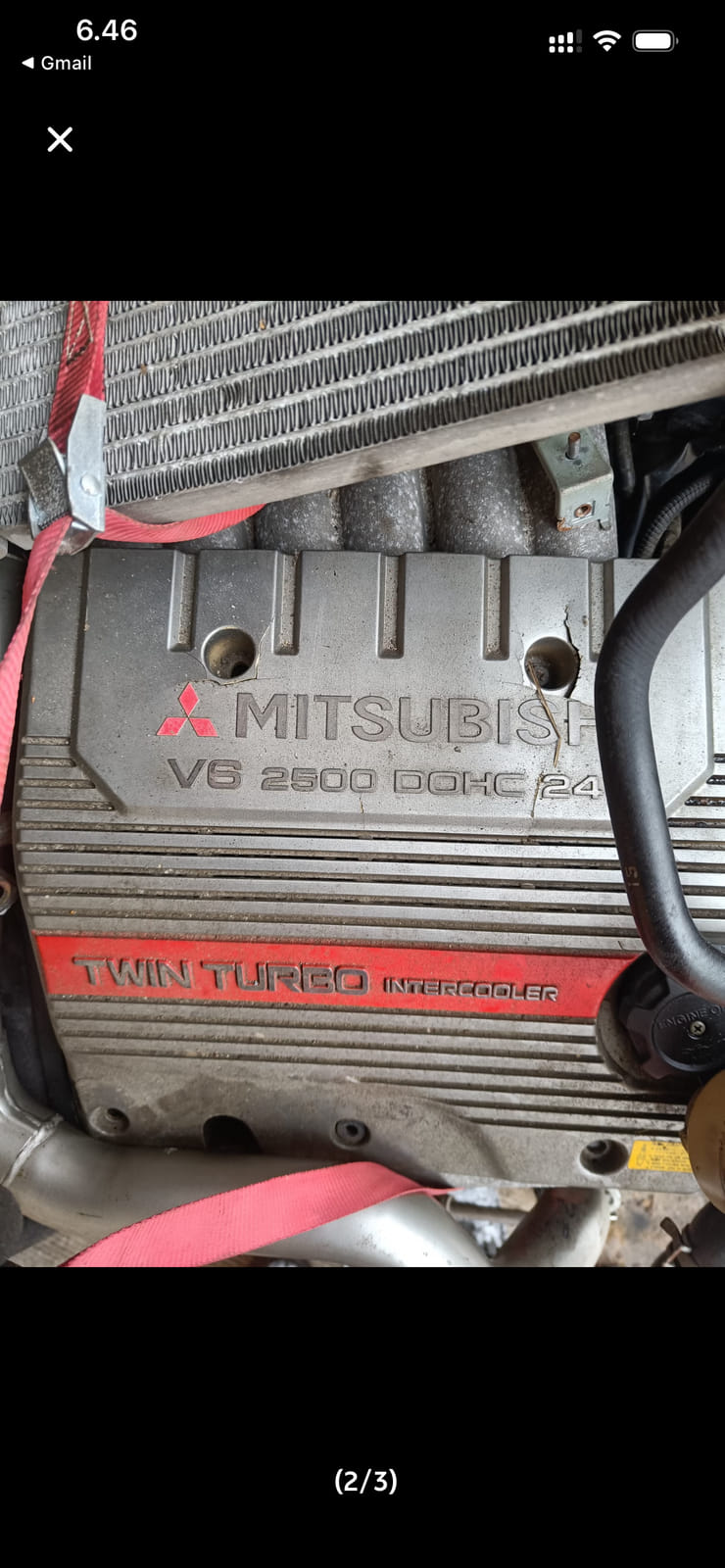 Mitsubishi 6A13TT 2.5 V6 DOHC 24V Twin Turbo -moottoripaketti.